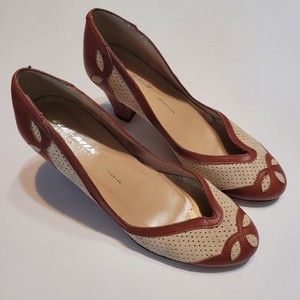 Re Mix Vintage Womens High Heel Pumps sz 6.5 Made in Spain